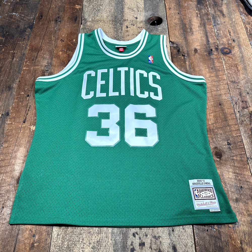 Boston Celtics Shaquille O'Neal Mitchell & Ness Green 2010/11 Swingman Jersey